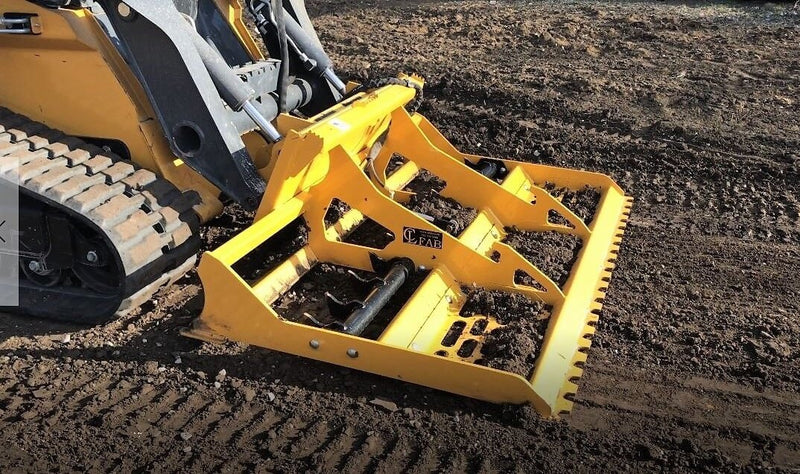 CL Fabrication Land Leveler in use