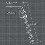 Loflin Skid Steer Auger dimensions