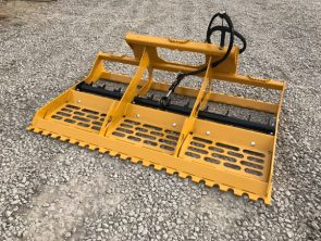Hose Spring Saver on land leveler