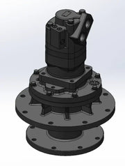 CL Fab Skid Steer Brush Cutter direct drive motor