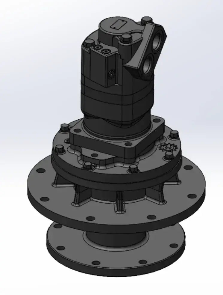 CL Fab Skid Steer Brush Cutter direct drive motor