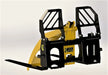 CL Fabrication Pallet Fork with hydraulic grapple behind
