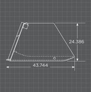Loflin Fabrication Manure Bucket dimensions