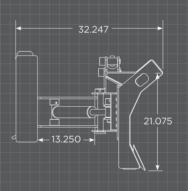 Loflin Skid Steer Dozer Blade dimensions