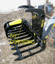 CL Fabrication Skid Steer Grapple Rack 50 inch opening
