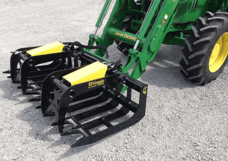 CL Fabrication Skid Steer Grapple Rack attached