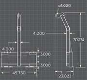 Loflin Skid Steer Heavy Duty Tree Boom dimensions