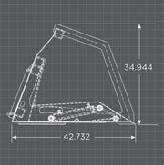 Loflin High Dump Skid Steer Bucket dimensions