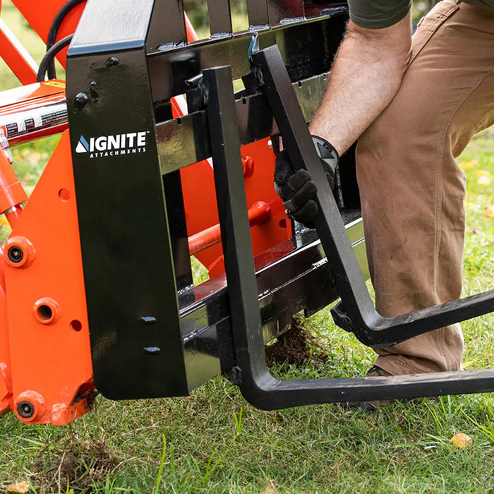 Ignite Pallet Fork Frame closeup