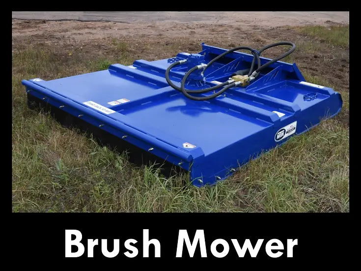 MTW Skid Steer Brush Mower with caption