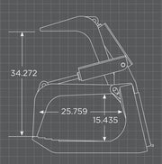 Loflin Medium Duty Skid Steer Root Grapple Dimensions