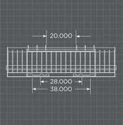 Loflin Skid Steer Rock Bucket with teeth dimensions
