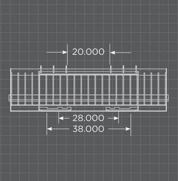 Loflin Skid Steer Rock Bucket with teeth dimensions