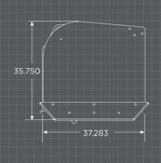 Loflin Skid Steer Snow Pusher dimensions
