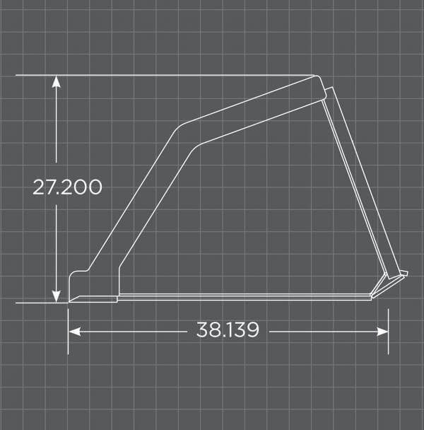Loflin Skid Steer Snow & Litter Bucket dimensions