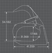 Loflin Standard Duty Skid Steer Root Grapple dimensions