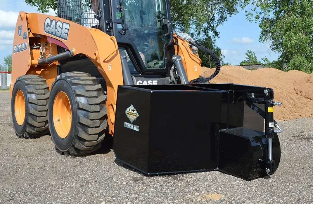 Top Dog Concrete Bucket on Tractor