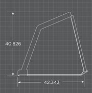 Loflin Skid Steer Turkey & Litter Bucket dimensions