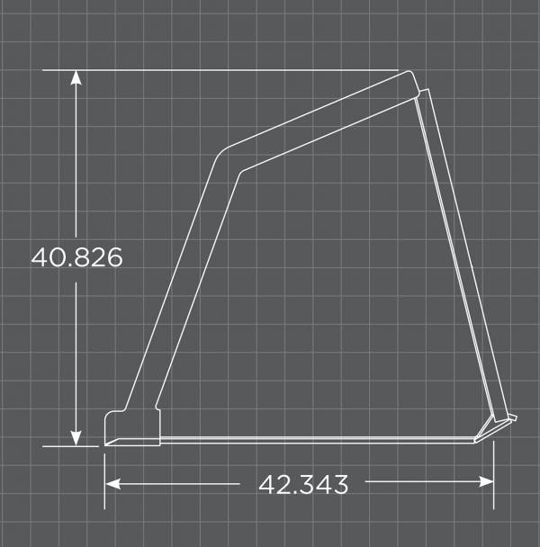 Loflin Skid Steer Turkey & Litter Bucket dimensions