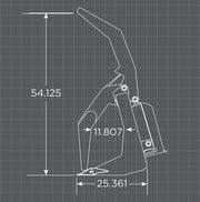 Loflin Vertical Skid Steer Root Grapple dimensions