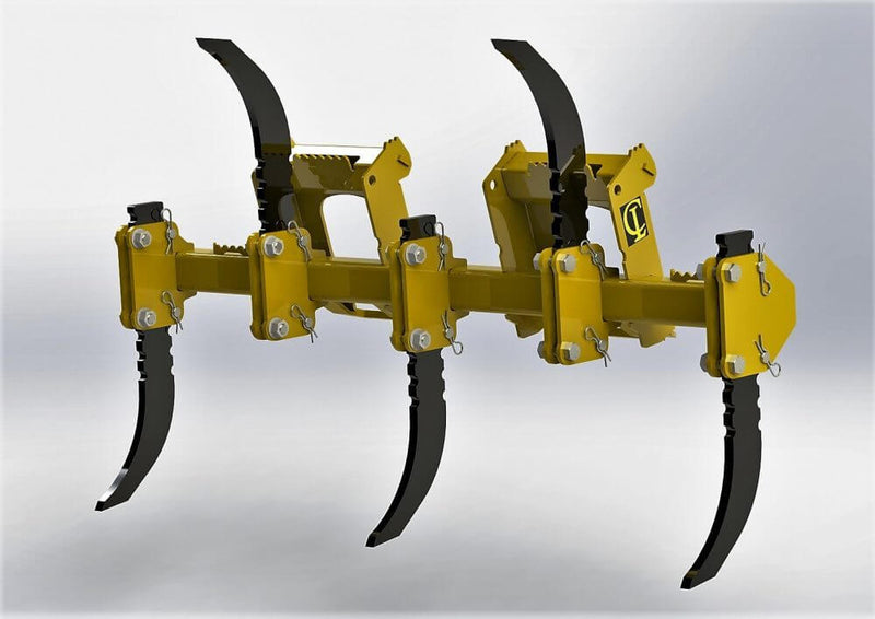 CL Fabrication Skid Steer XR Ripper with raised rippers