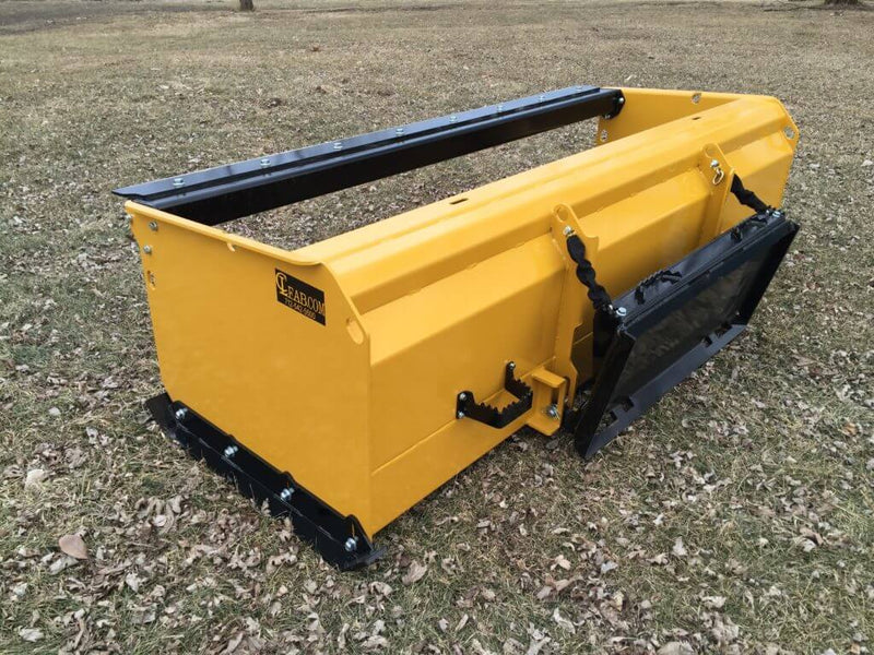 CL Fabrication Skid Steer Snow Pusher from behind