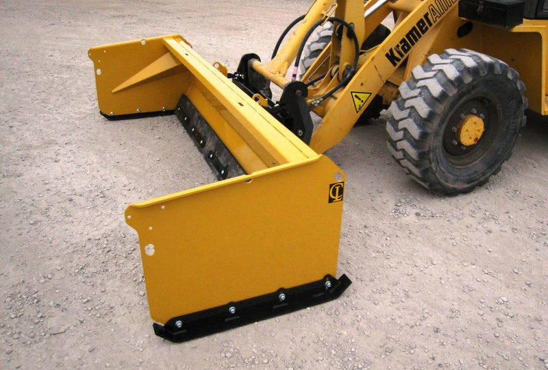 CL Fabrication Skid Steer Snow Pusher attached