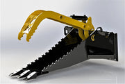 CL Fabrication Skid Steer Stump Bucket open grapple